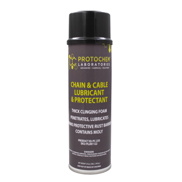 Protochem Laboratories Foaming Deep Penetrating Chain And Cable Lubricant, 16 oz., EA1 PC-235-1